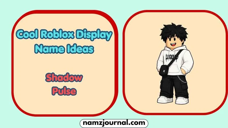 Cool Roblox Display Name Ideas